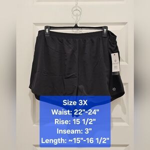 Nine West Active Athletic Shorts, NWT, Size 3X